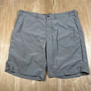 ExOfficio Insect Repel Mens 100% Nylon Shorts Gray Size 40 Cargo Pockets Hiking